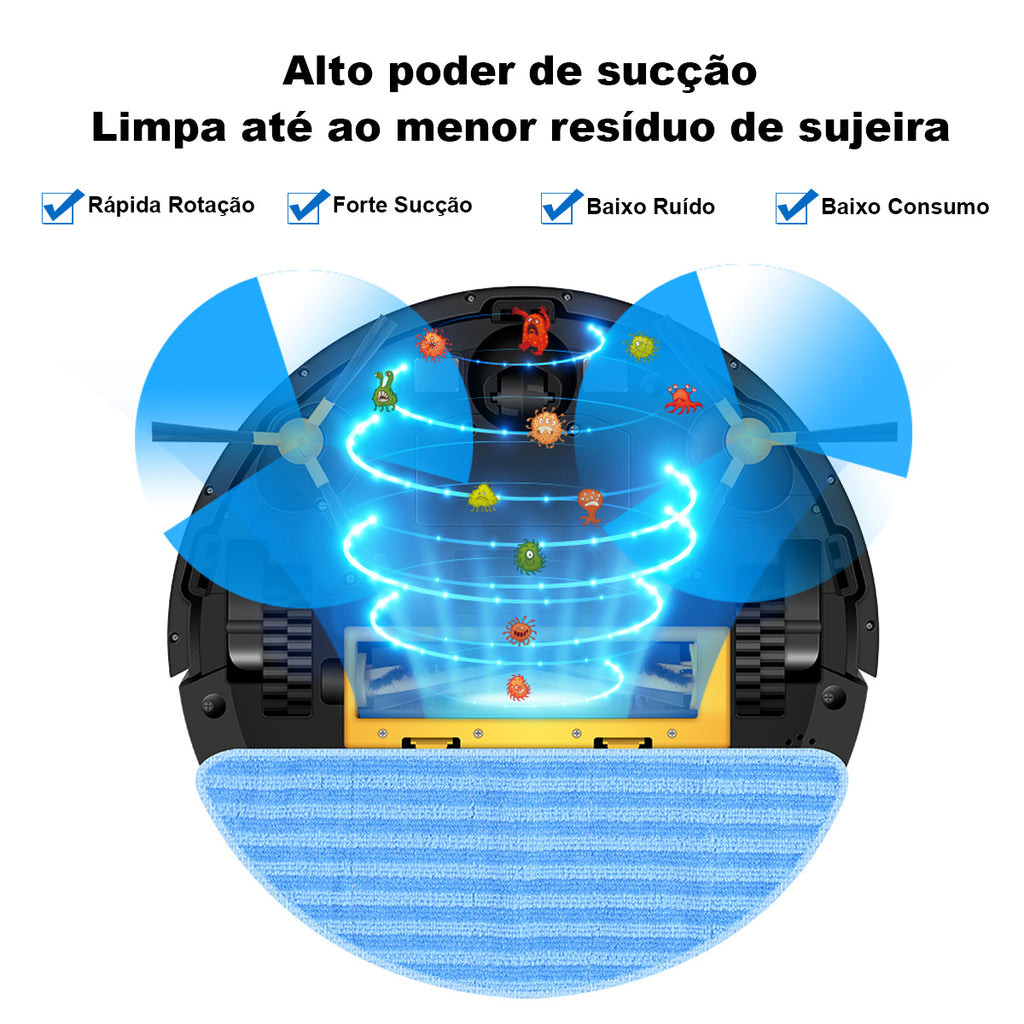 Robô Aspirador Liectroux C30B Automático e Inteligente – Aspira e Passa Pano